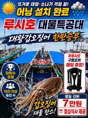 [루시호] 7/4 왕갑오징어 따복따복 잘 나옵니다 사진