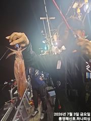 [VIP통영하나피싱]먼바다 한치대포동 야리 마릿수 사이즈굿 쿨러만땅 사진