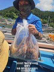 유촌 형만호 선상 문어 철수 조황입니다 내일자리여유 사진