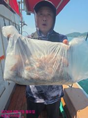 8월3일팀보스선단 문어 조황 사진