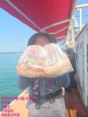 8월5일 팀보스선단 문어 조황 사진