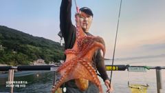 8월5일 삼천포 야간문어 뜯고 입항합니다 사진