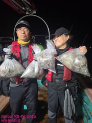 9월4일 팀보스선단 문어조황 사진