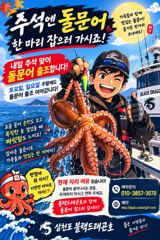 [사천] 내일 삼천포 돌문어 달려봅시다 ^^(낼자리여유) 사진